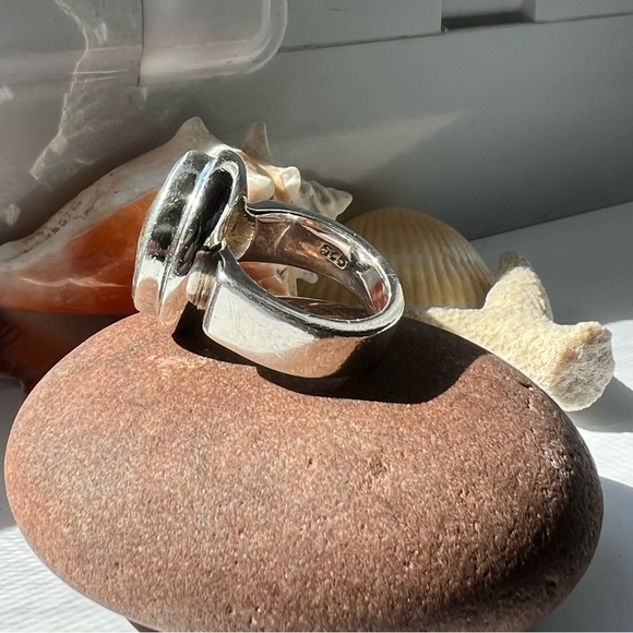 Black Rutilated Quartz ring faceted - Picture 5 of 9